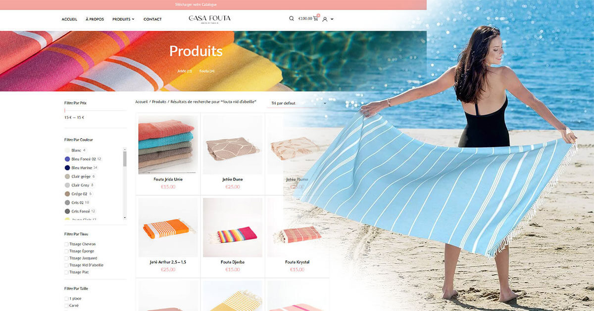 commandez en ligne une fouta tunisienne et authentique