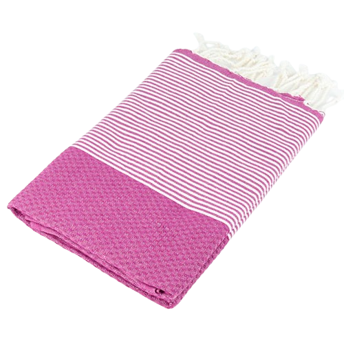 Fouta Nid d’Abeille Petite Rayure – Livraison rapide en france
