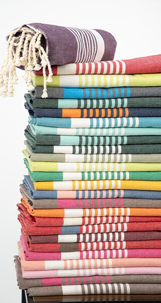 fotuas casa fouta avec plusieurs couleurs et motifs en france