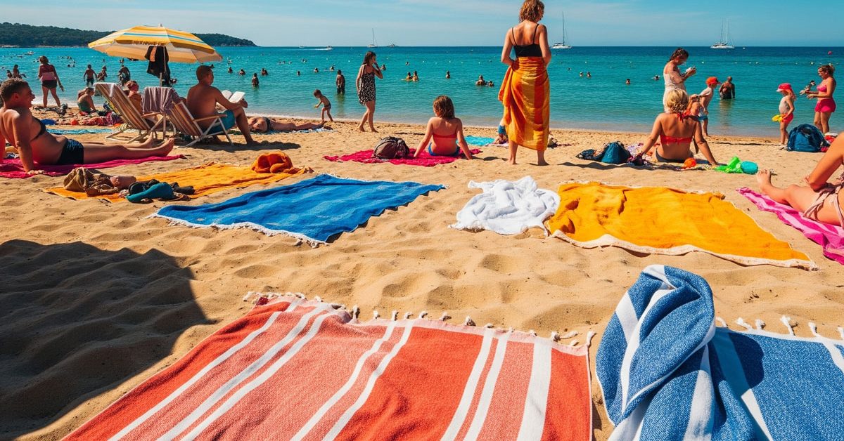 Serviette fouta estivale élégante et pratique