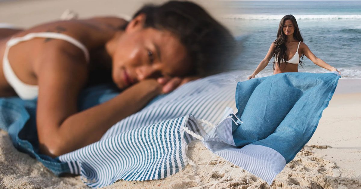 Fouta est la serviette de plage tendance été 2025 en france